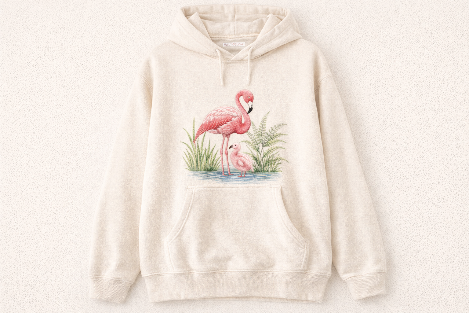 pink flamingo HOODIE